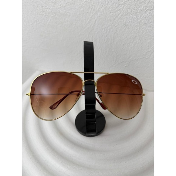 Oakley Aviator Sunglasses Gold Frame Brown Gradient Lenses Unisex